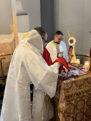 pamaldos Barboros koplyčioje