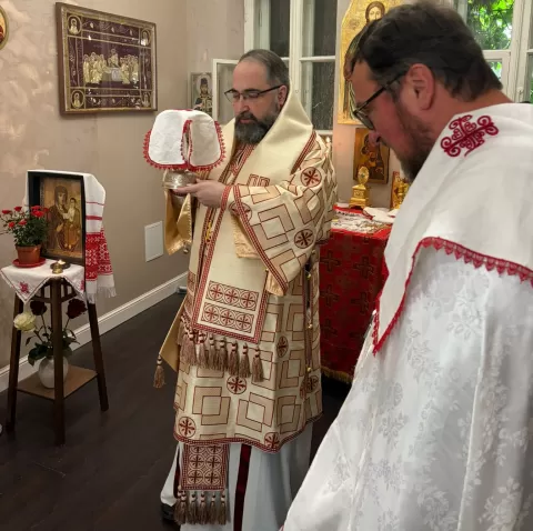 Pamaldos su vyskupu