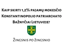 kaip skirti 1.2 procento